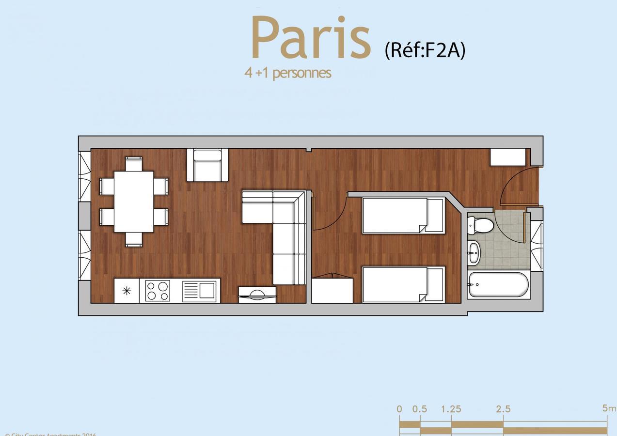 City Center Apartements Fourche Brussel Bagian luar foto